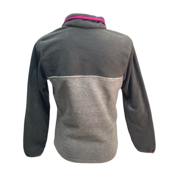 Columbia Benton Springs Half Snap Fleece Pull Over Gray Pink Women's Sweater S - Picture 2 of 7